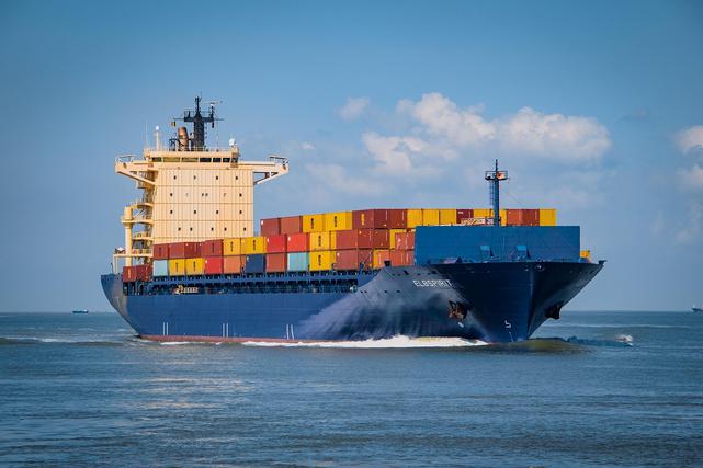 Photo of a container ship